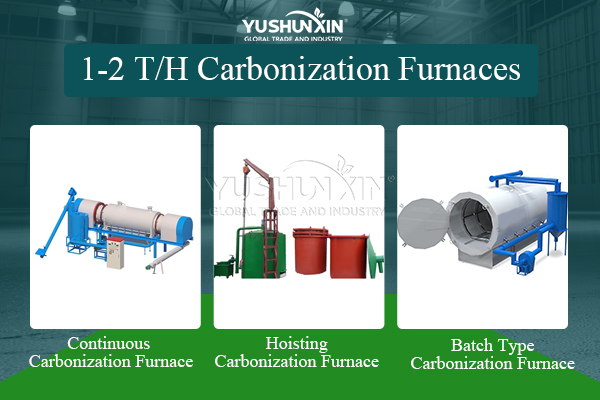 3 hot selling carbonization machines