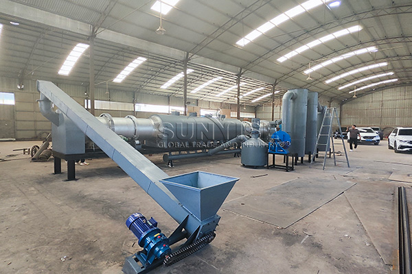 agricultural waste continuous carbonization furnace