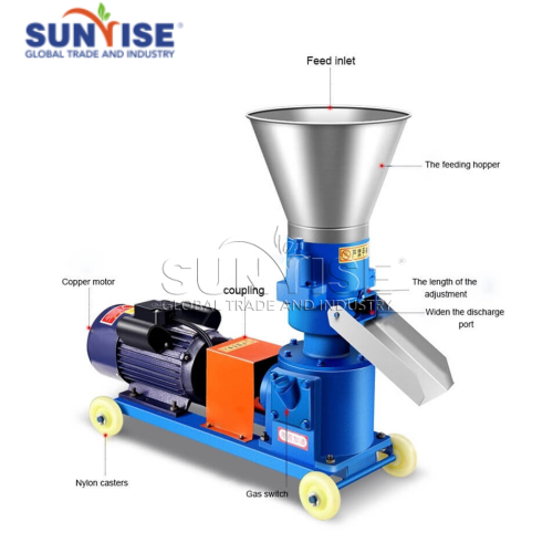 flat die pellet mill structure