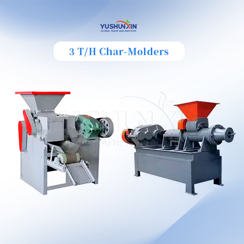 3tph coconut shell char-molder